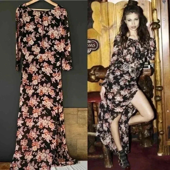 NWT For Love & Lemons Autumn Maxi Dress Size Small - Picture 11 of 13